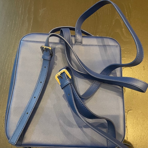 Agnes B. Square Leather Backpack - Picture 6 of 6